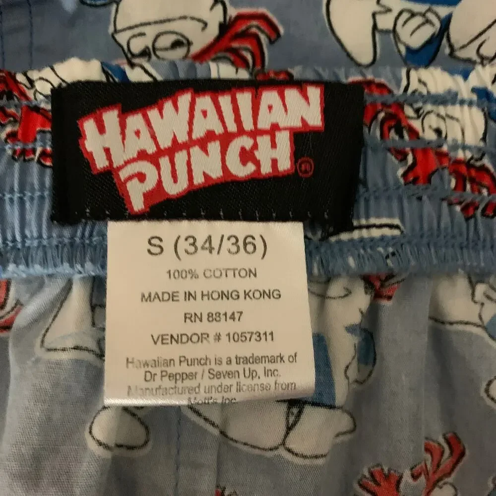 Hawaiian Punch Mini Skirt MEDIUM Upcycled One of A Kind Fun Retro 80s Blue - Picture 5 of 5